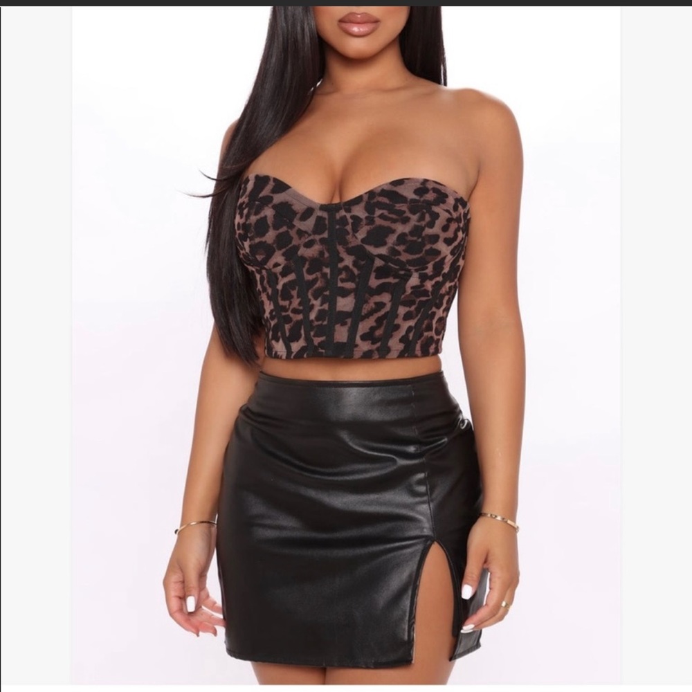 “Fierce Babe” Cheetah Fashion Nova Corset